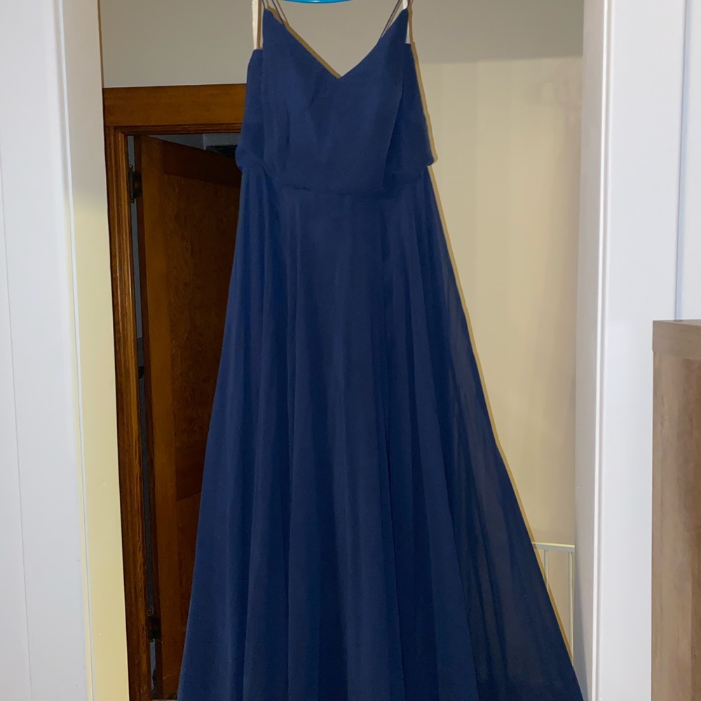 Jenny Yoo Inesse Dress Navy - Picture 4 of 7